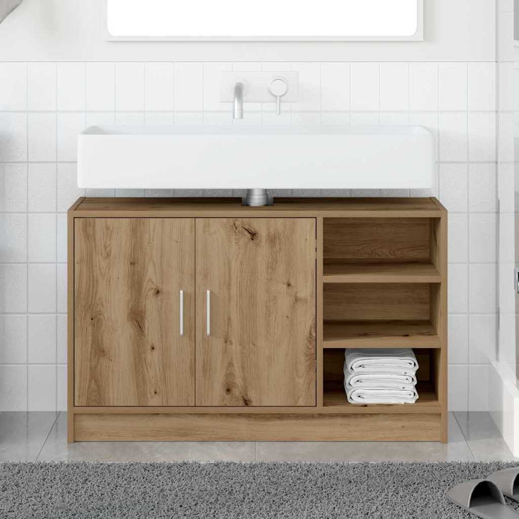 vidaXL Badezimmerschrank Artisan-Eiche 90 x 29 x 55 cm Holzwerkstoff
