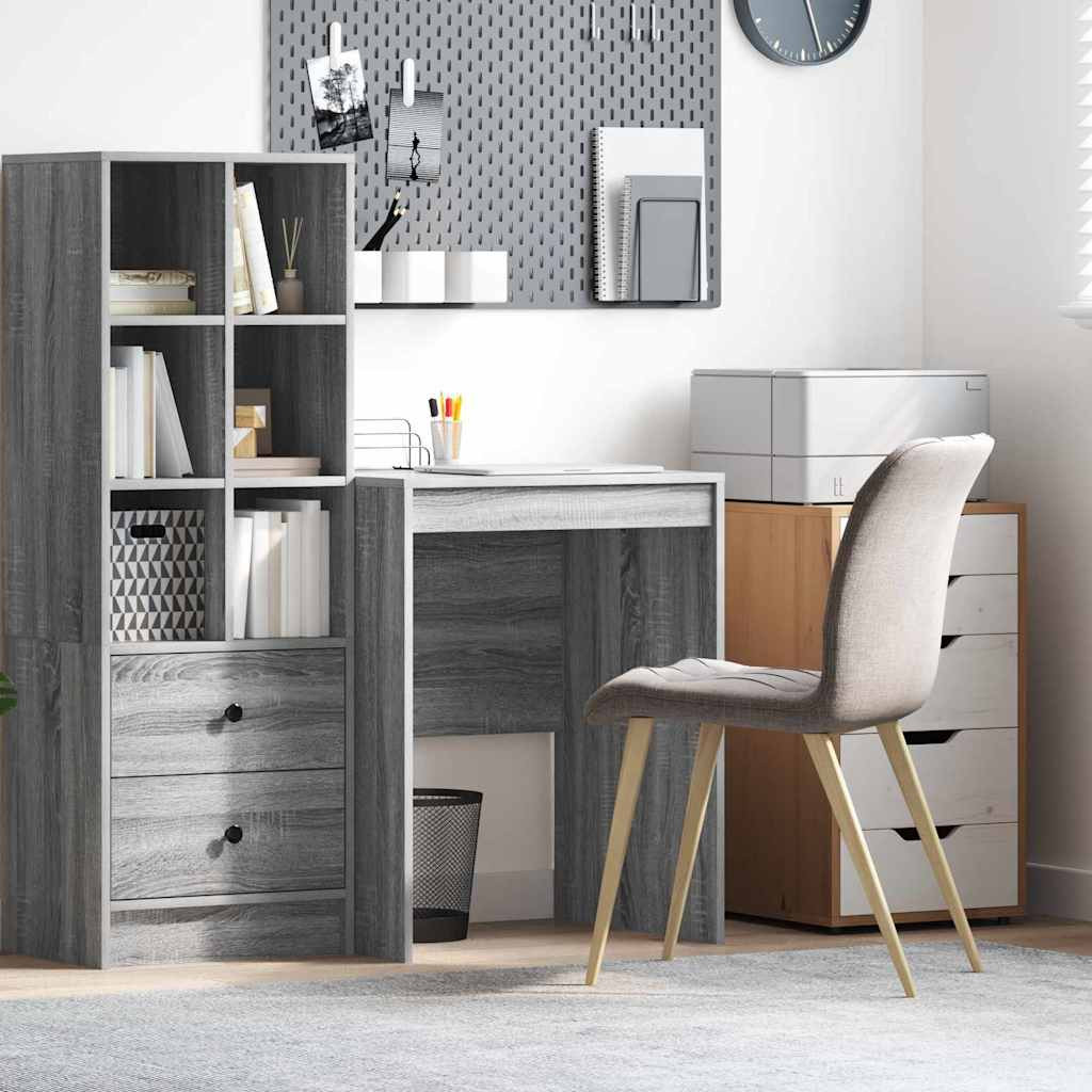 vidaXL Schreibtisch Graues Sonoma 60 x 50 x 76 cm