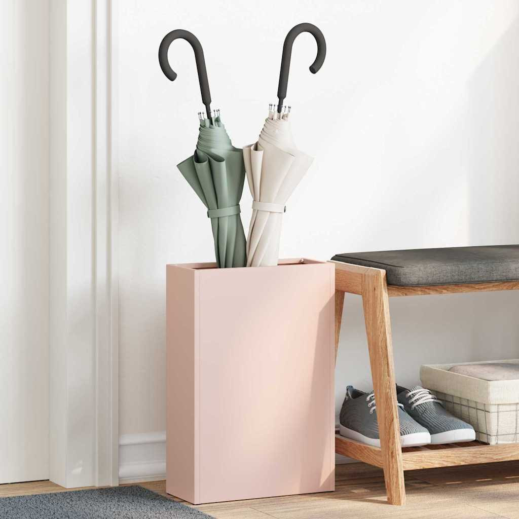 vidaXL Regenschirmständer Rosa 28 x 12 x 41 cm Stahl