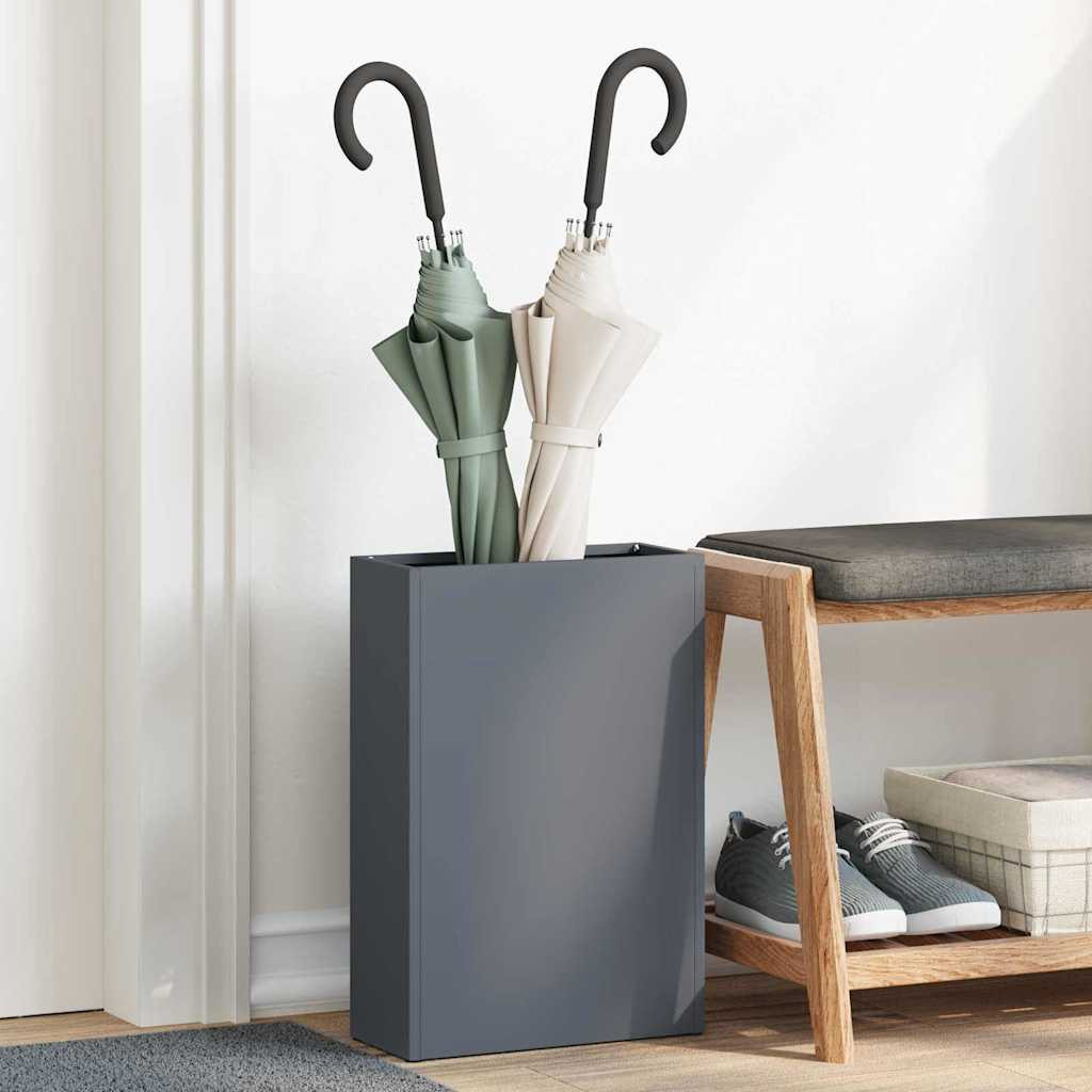 vidaXL Regenschirmständer Anthrazit 28 x 12 x 41 cm Stahl