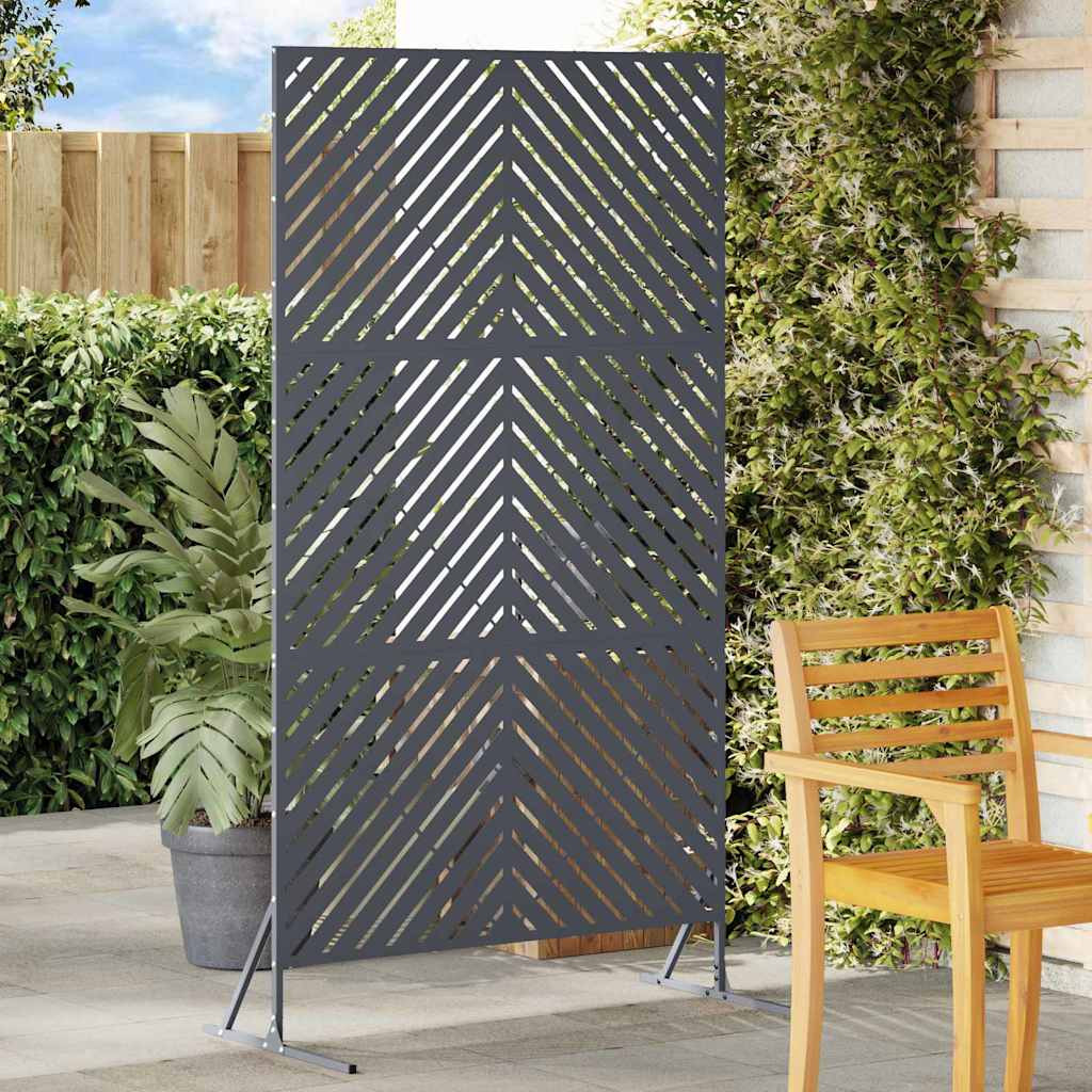 vidaXL Sichtschutz 100 x 50 x 180 cm Stahl Anthrazit