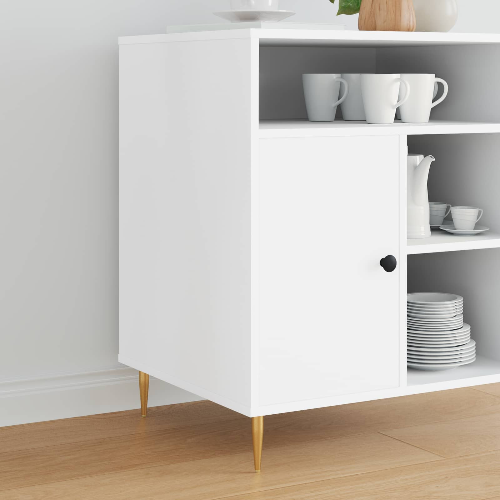 vidaXL Standfüße 2 pcs Gold 98 x 40 mm Eisen