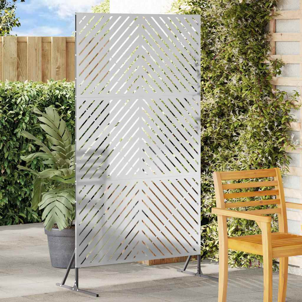 vidaXL Sichtschutz 100 x 50 x 180 cm Verzinkter Stahl Silber