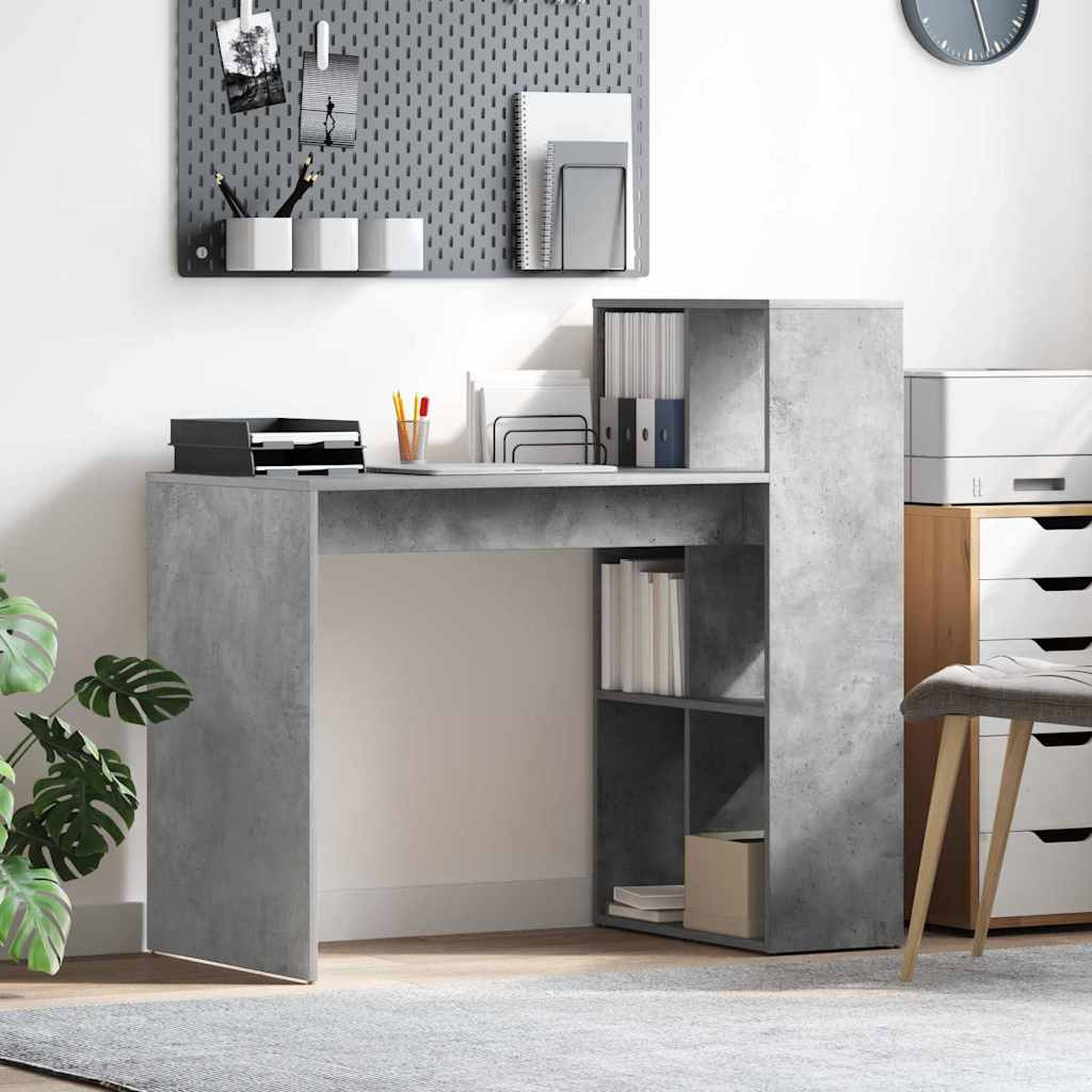 vidaXL Schreibtisch Beton Grau 108 x 55 x 103.5 cm Holzwerkstoff