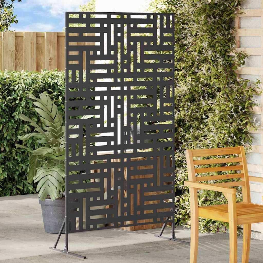 vidaXL Sichtschutz 100 x 50 x 180 cm Stahl Schwarz