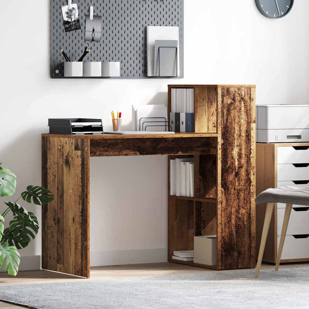 vidaXL Schreibtisch Altholz 108 x 55 x 103.5 cm Holzwerkstoff