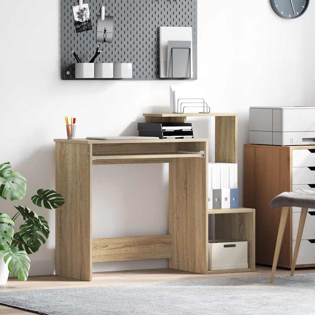 vidaXL Schreibtisch Sonoma-Eiche 106 x 41 x 88.5 cm Holzwerkstoff