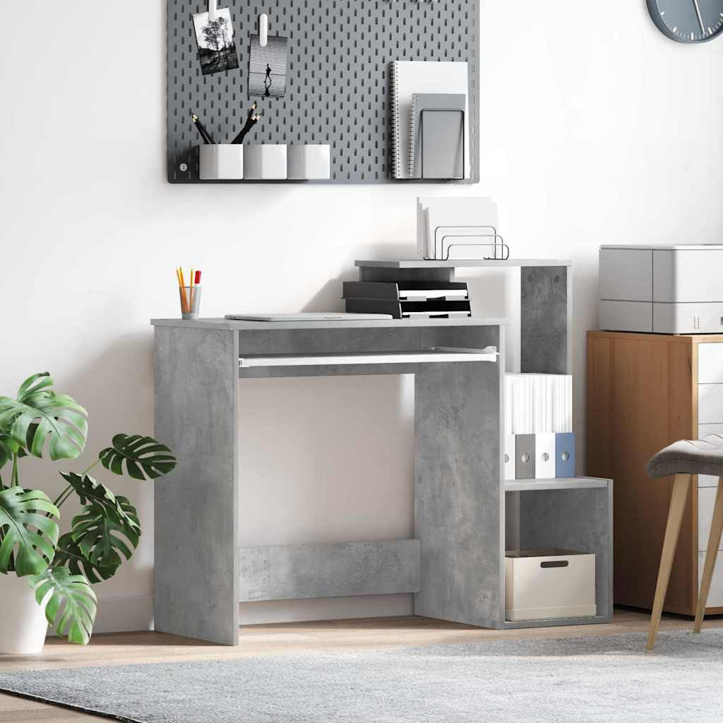 vidaXL Schreibtisch Beton Grau 106 x 41 x 88.5 cm Holzwerkstoff