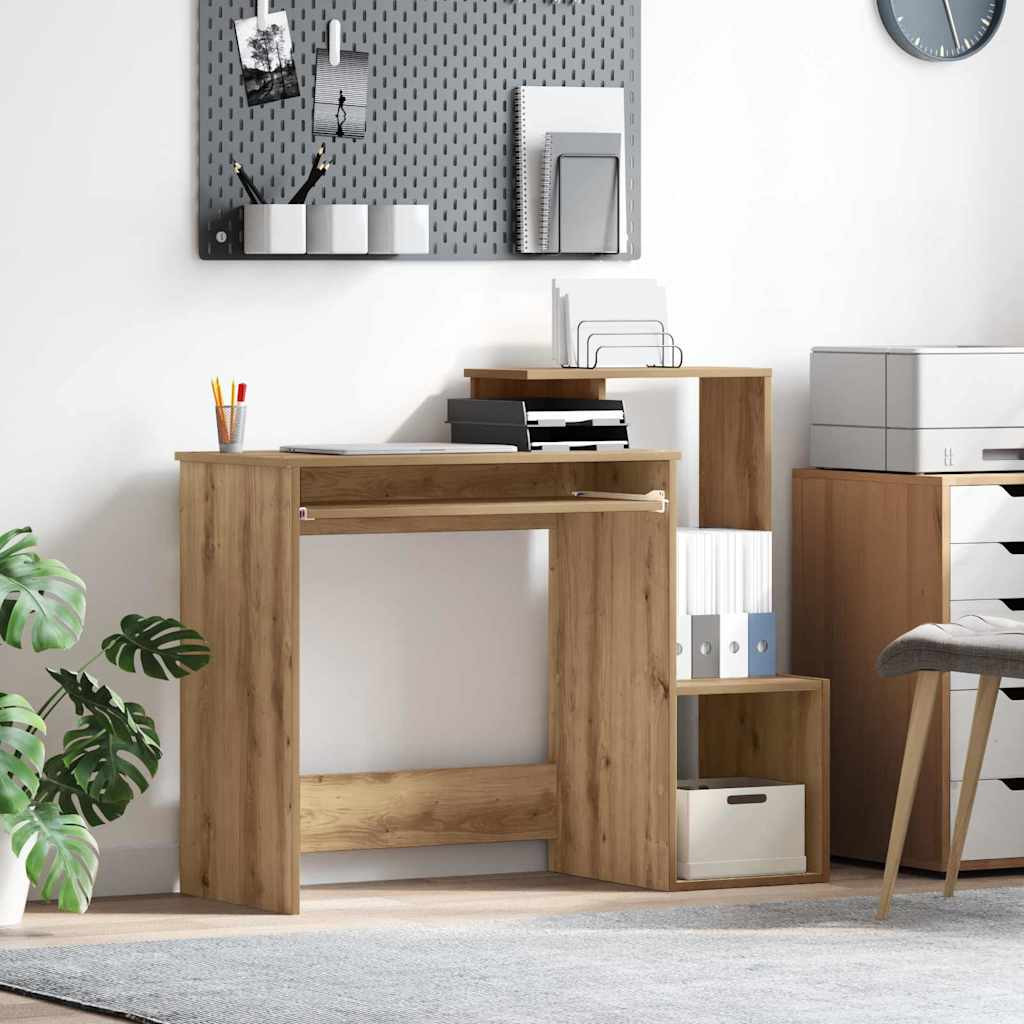vidaXL Schreibtisch Artisan-Eiche Holzwerkstoff 106 x 41 x 88.5 cm