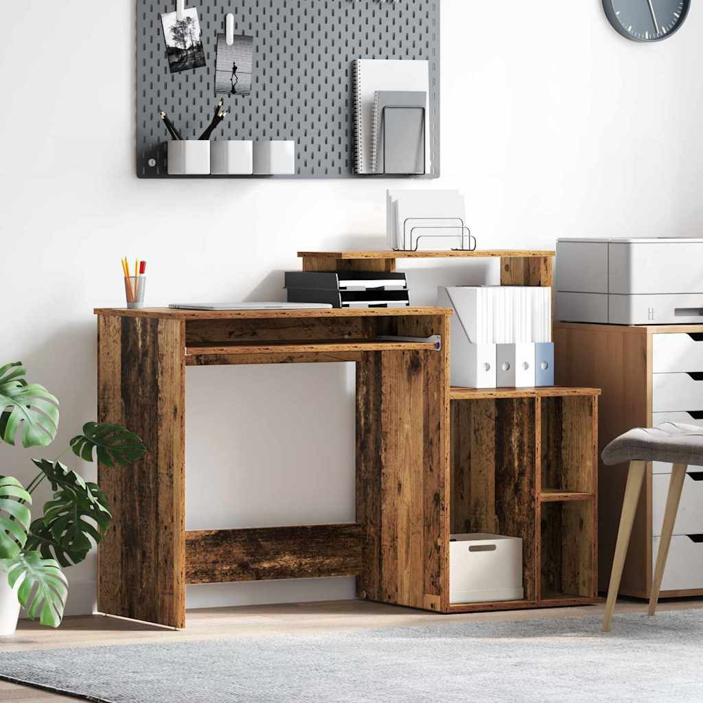 vidaXL Schreibtisch Altholz 120,5 x 44 x 88,5 cm Holzwerkstoff