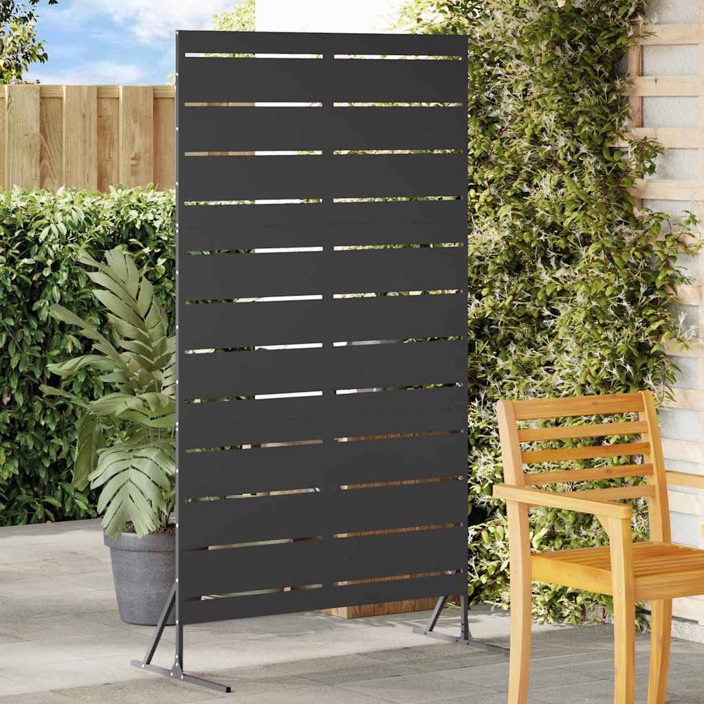vidaXL Sichtschutz 100 x 50 x 180 cm Stahl Schwarz