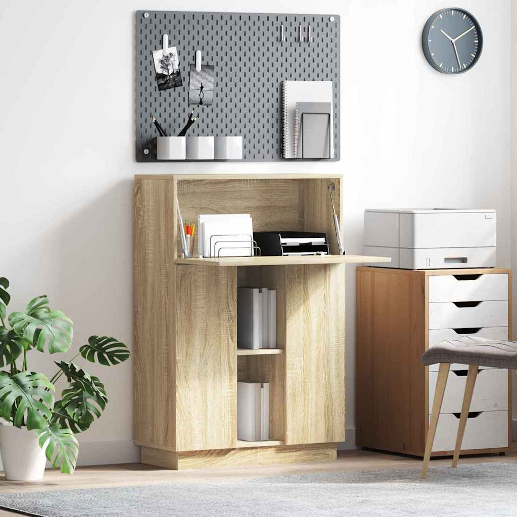 vidaXL Schreibtisch Sonoma-Eiche 71.5 x 31.5 x 106.5 cm Holzwerkstoff