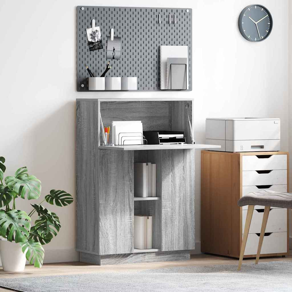 vidaXL Schreibtisch Graues Sonoma 71.5 x 31.5 x 106.5 cm Holzwerkstoff