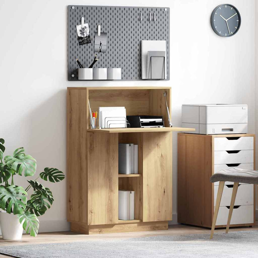 vidaXL Schreibtisch Artisan-Eiche Holzwerkstoff 71.5 x 31.5 x 106.5 cm