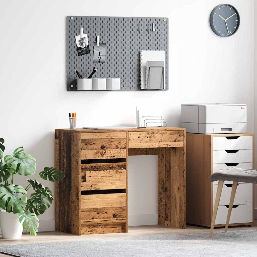 vidaXL Schreibtisch Altholz 90 x 37,5 x 75 cm Holzwerkstoff