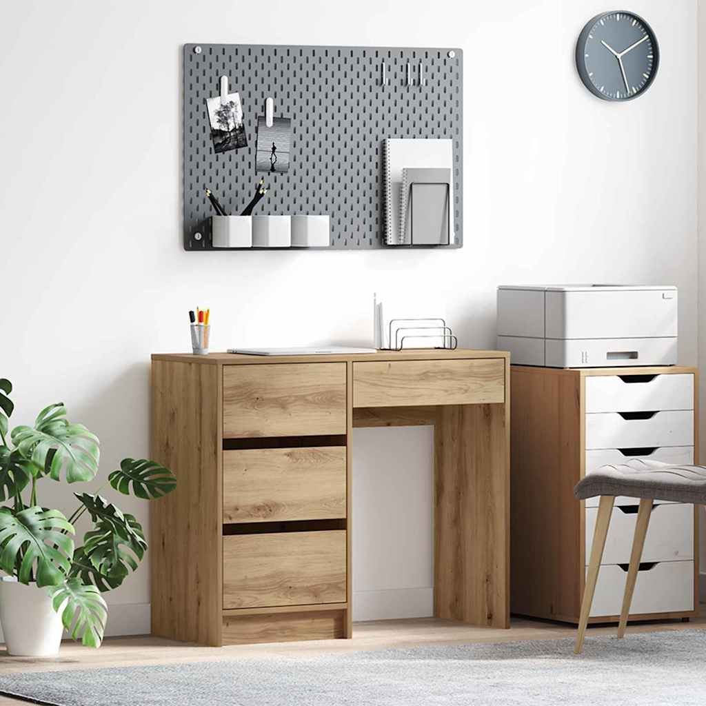 vidaXL Schreibtisch Artisan-Eiche 90 x 37,5 x 75 cm Holzwerkstoff
