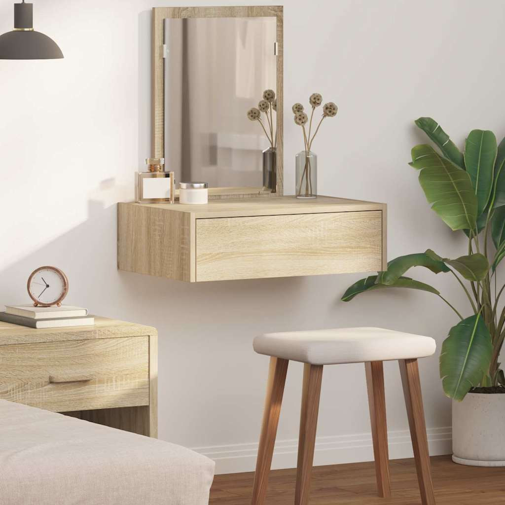 vidaXL Schminktisch mit Schubladen Braun 60 x 40 x 70 cm Holzwerkstoff
