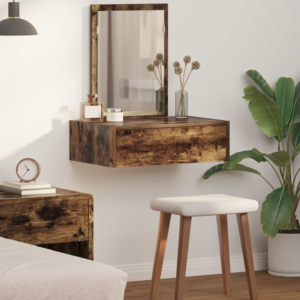 vidaXL Schminktisch mit Schubladen Braun 60 x 40 x 70 cm Holzwerkstoff