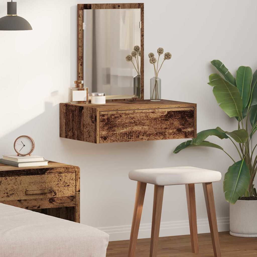 vidaXL Schminktisch mit Schubladen Braun 60 x 40 x 70 cm Holzwerkstoff