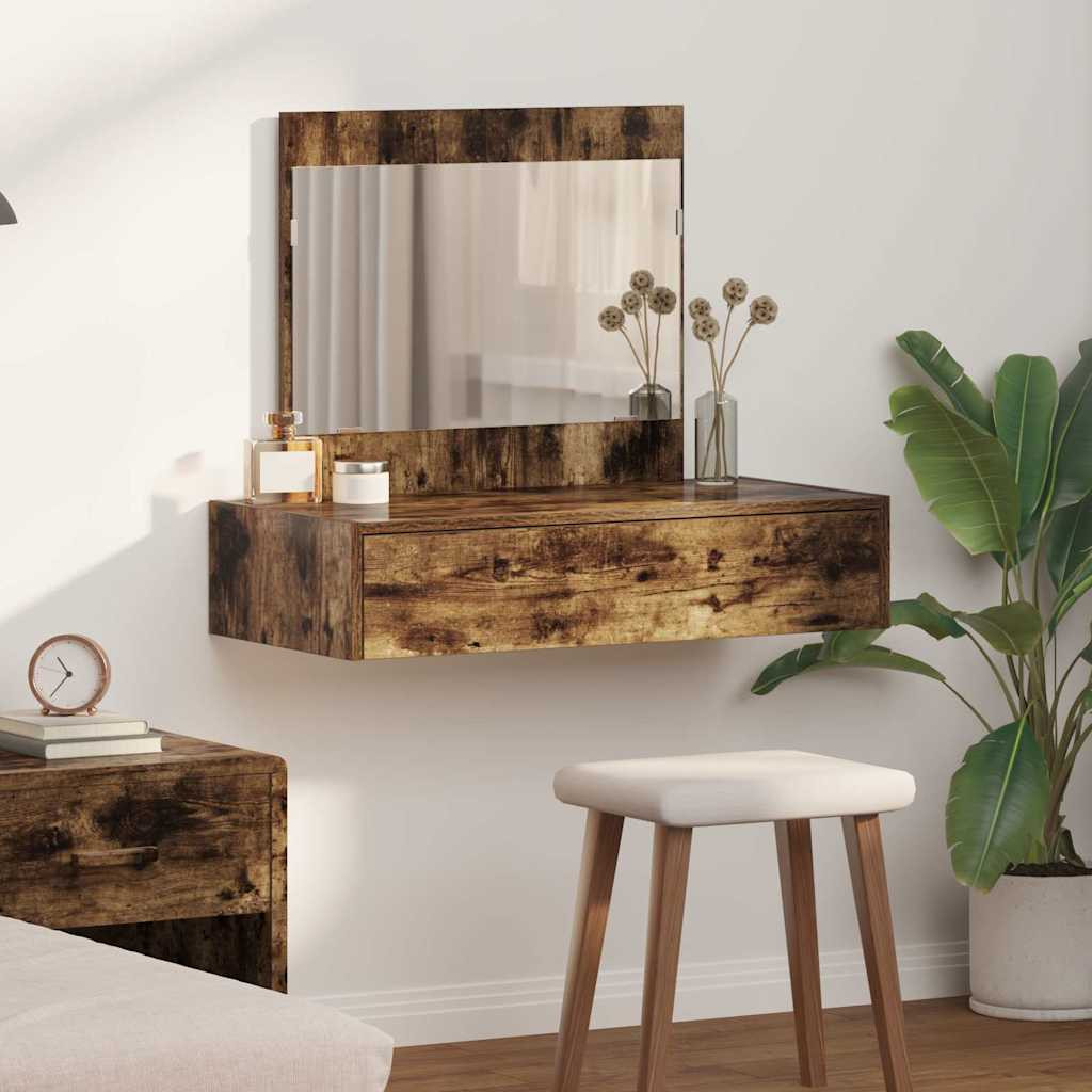 vidaXL Schminktisch mit Schubladen Braun 83 x 40 x 70 cm Holzwerkstoff