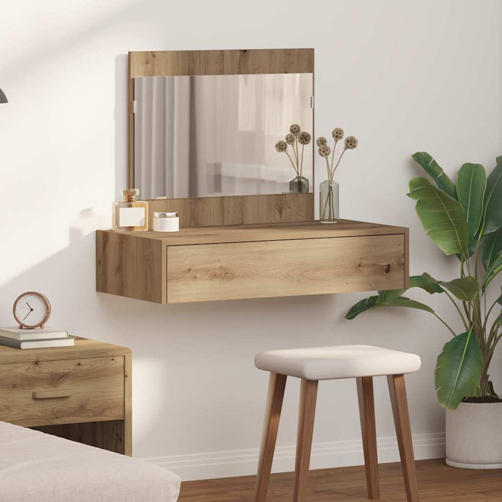 vidaXL Schminktisch Braun 83 x 40 x 70 cm Holzwerkstoff