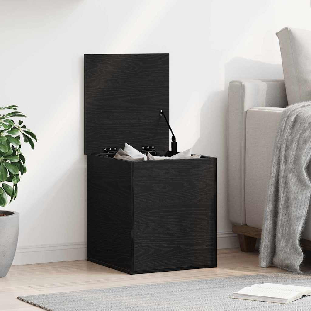 vidaXL Aufbewahrungsbox Schwarz Eichen-Optik 40 x 42 x 46 cm