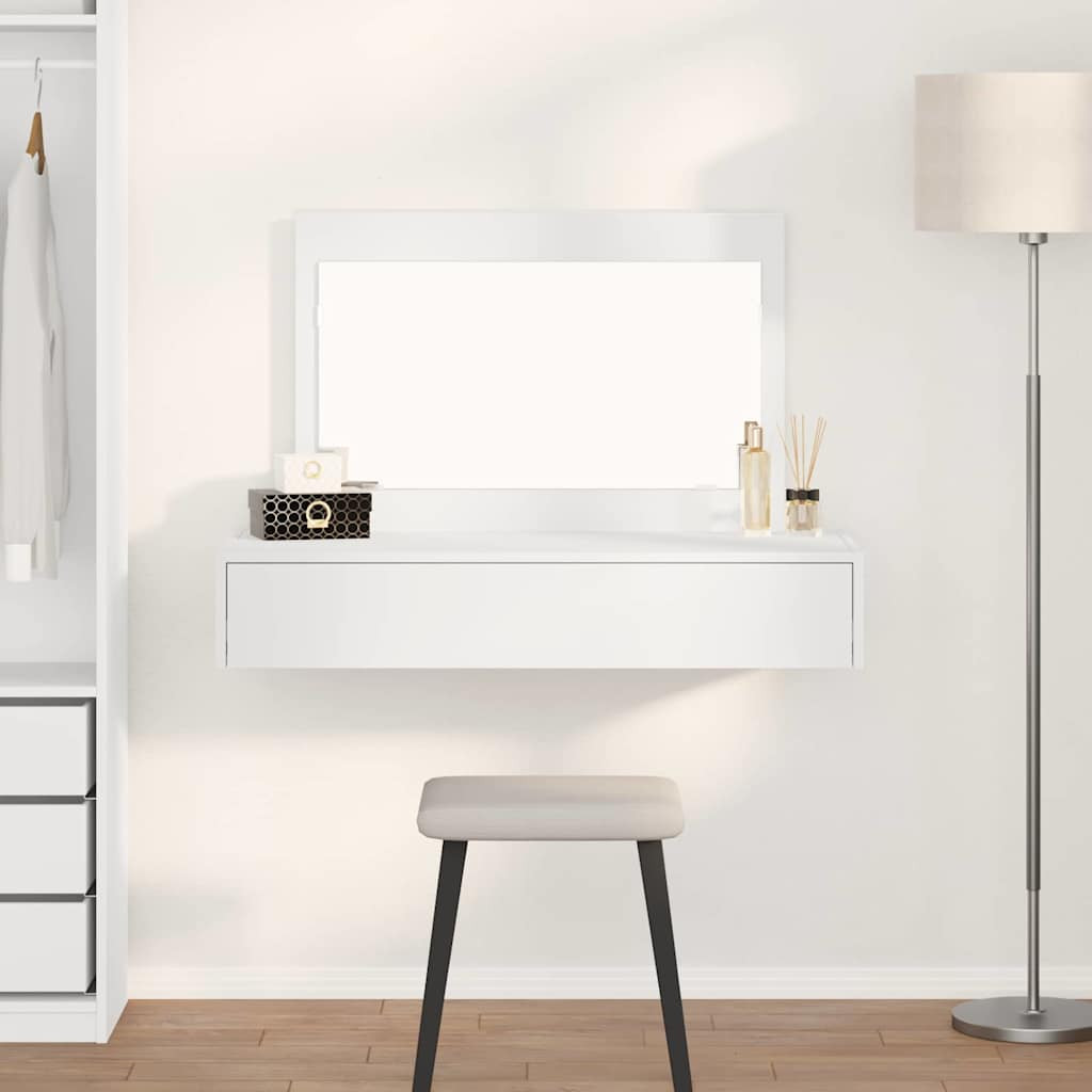 vidaXL Schminktisch mit Schubladen Weiß 100 x 40 x 70 cm Holzwerkstoff