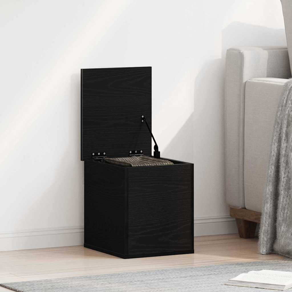 vidaXL Aufbewahrungsbox Schwarz Eichen-Optik 30 x 35 x 35 cm