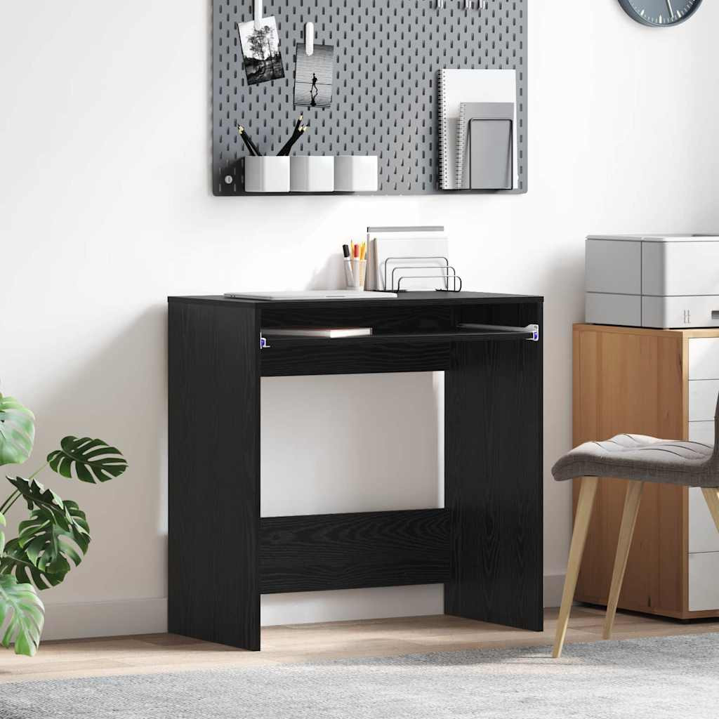 vidaXL Schreibtisch Schwarz Eichen-Optik 77,5 x 43 x 79 cm