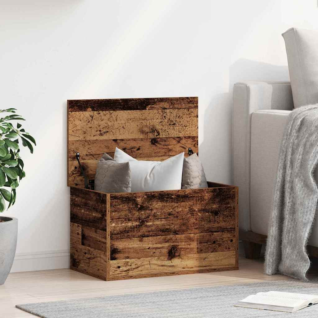 vidaXL Aufbewahrungsbox Altholz 60 x 35 x 35 cm Holzwerkstoff