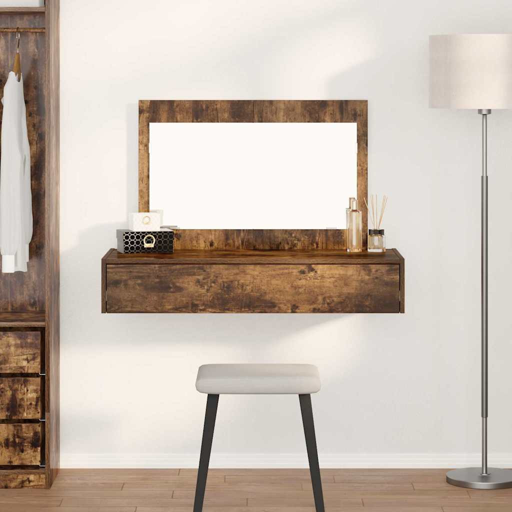 vidaXL Schminktisch mit Speicher Braun 100 x 40 x 70 cm Holzwerkstoff