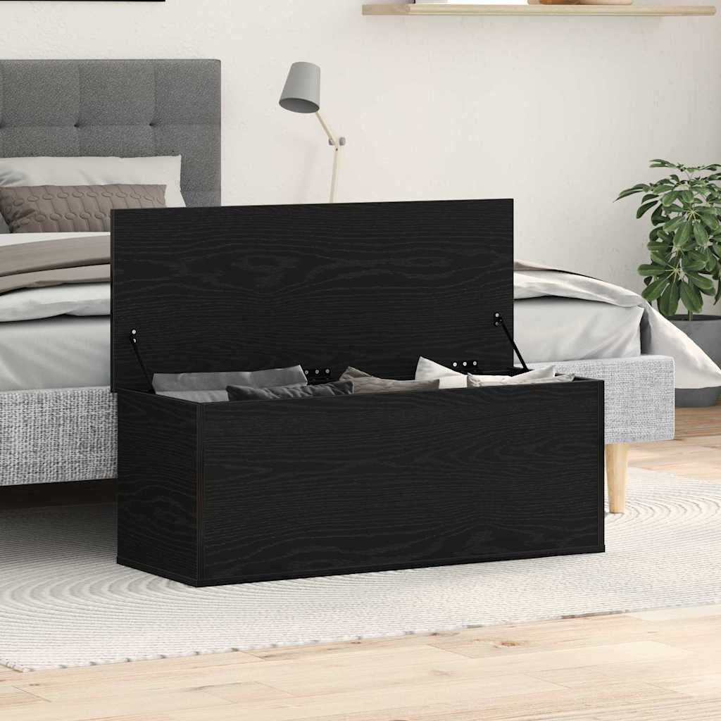 vidaXL Aufbewahrungsbox Schwarz Eichen-Optik 102 x 35 x 35 cm