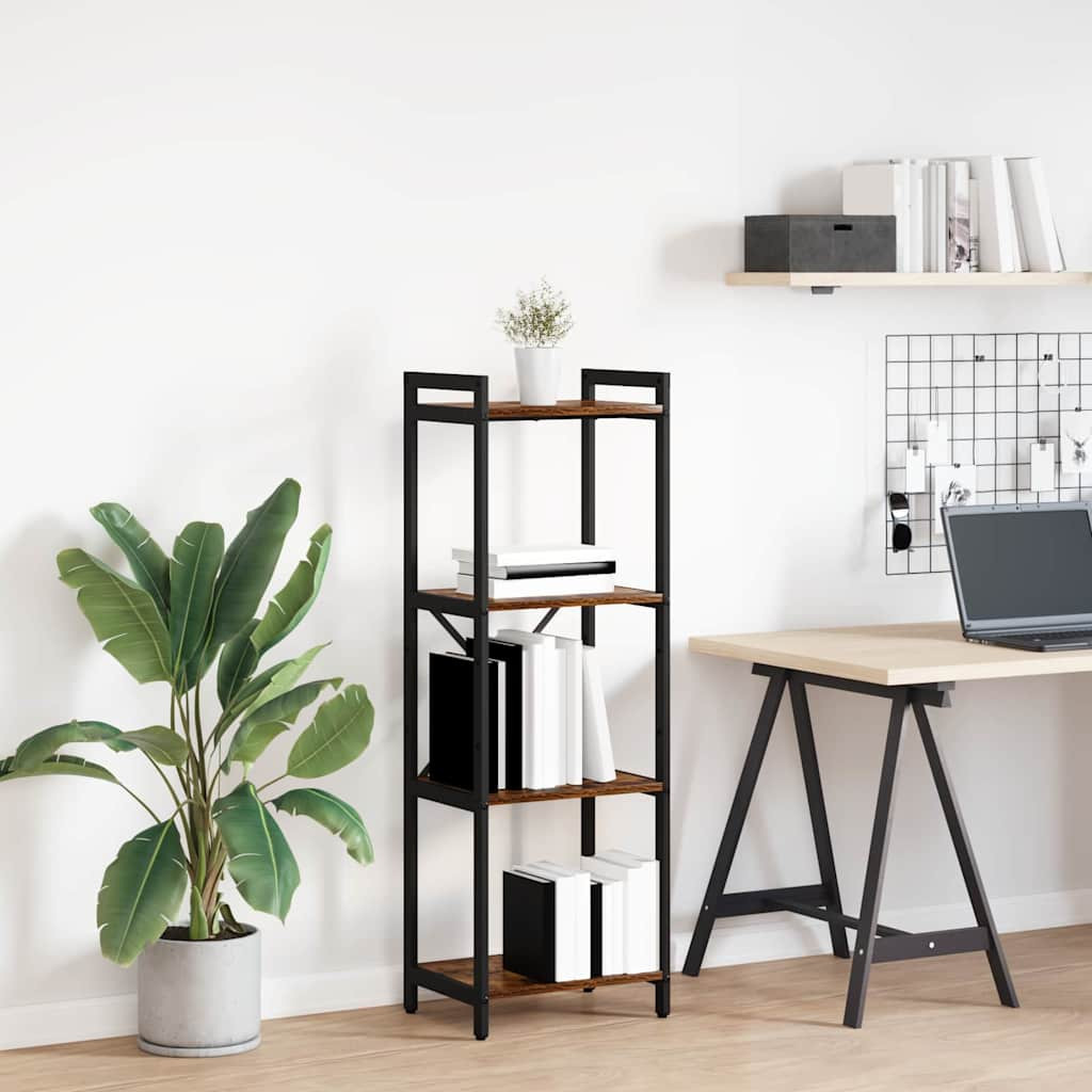 vidaXL Bücherregal Geräucherte Eiche 40 x 30 x 119 cm Holzwerkstoff