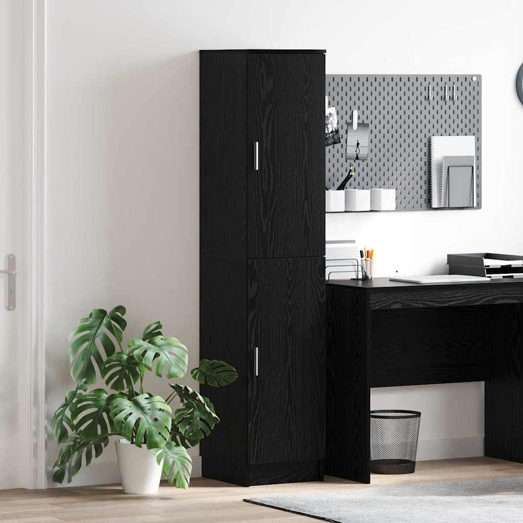 vidaXL Highboard Schwarz Eichen-Optik 35 x 39 x 168 cm