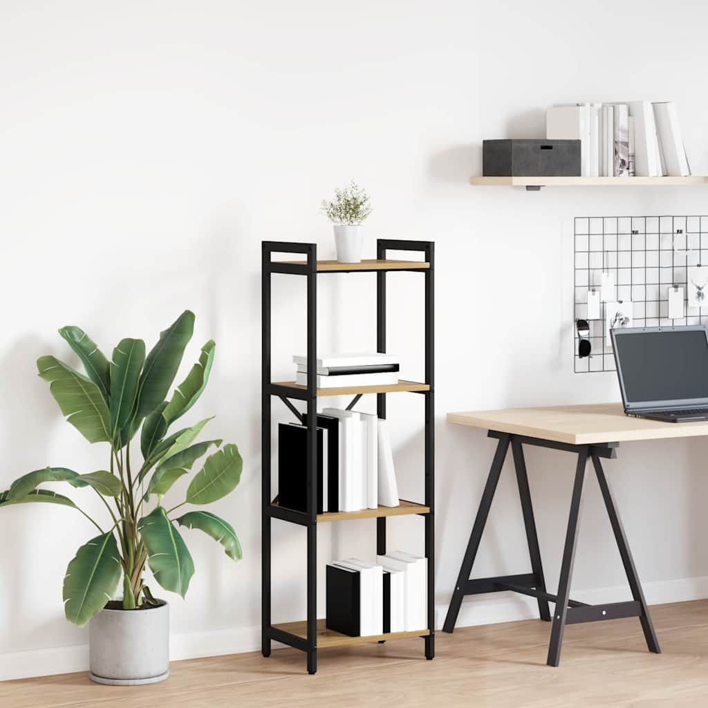 vidaXL Bücherregal 40 x 30 x 119 cm Holzwerkstoff Artisan-Eiche