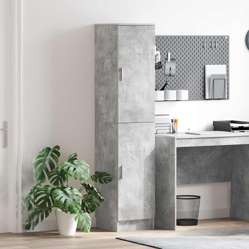 vidaXL Highboard Beton Grau 35 x 39 x 168 cm
