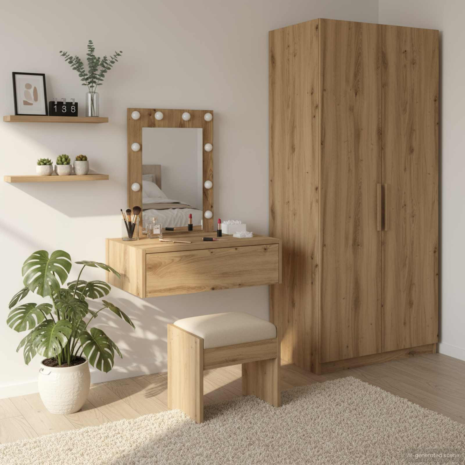 vidaXL Schminktisch Braun 60 x 40 x 70 cm Holzwerkstoff