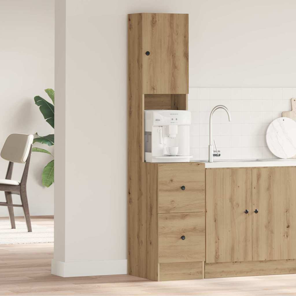 vidaXL Küchenbuffet Artisan-Eiche 32 x 50 x 180 cm