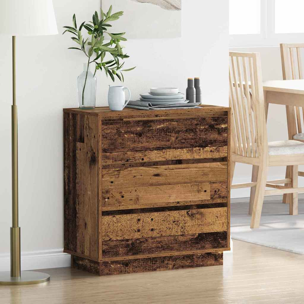 vidaXL Nachttisch Altholz 71 x 34,5 x 75 cm Holzwerkstoff