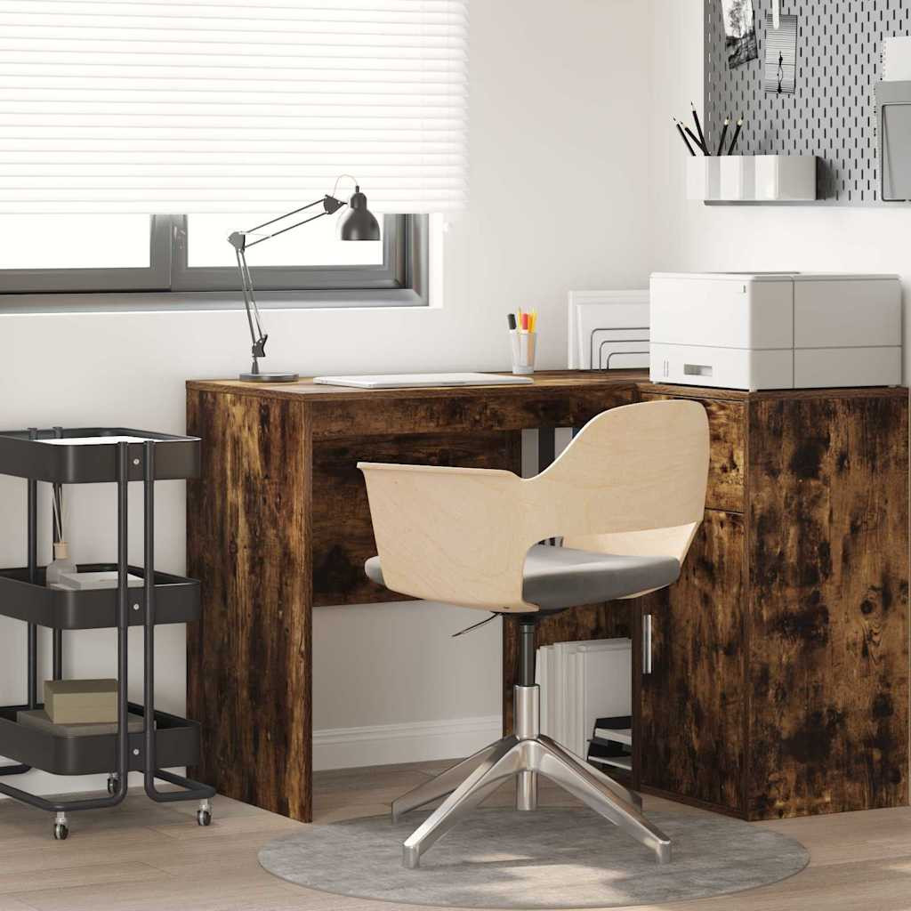 vidaXL Schreibtisch Geräucherte Eiche 102 x 50 x 75 cm Holzwerkstoff