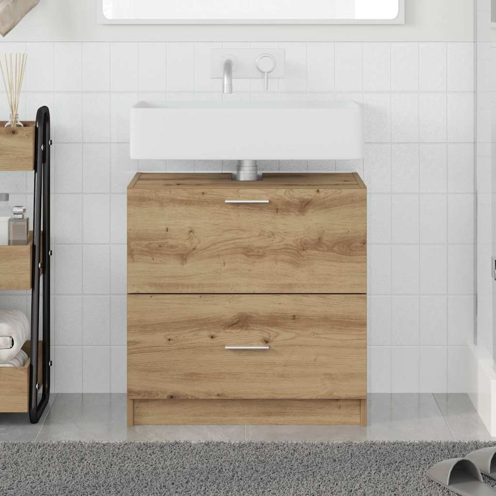 vidaXL Badezimmerschrank Artisan-Eiche 59 x 37 x 59 cm Holzwerkstoff
