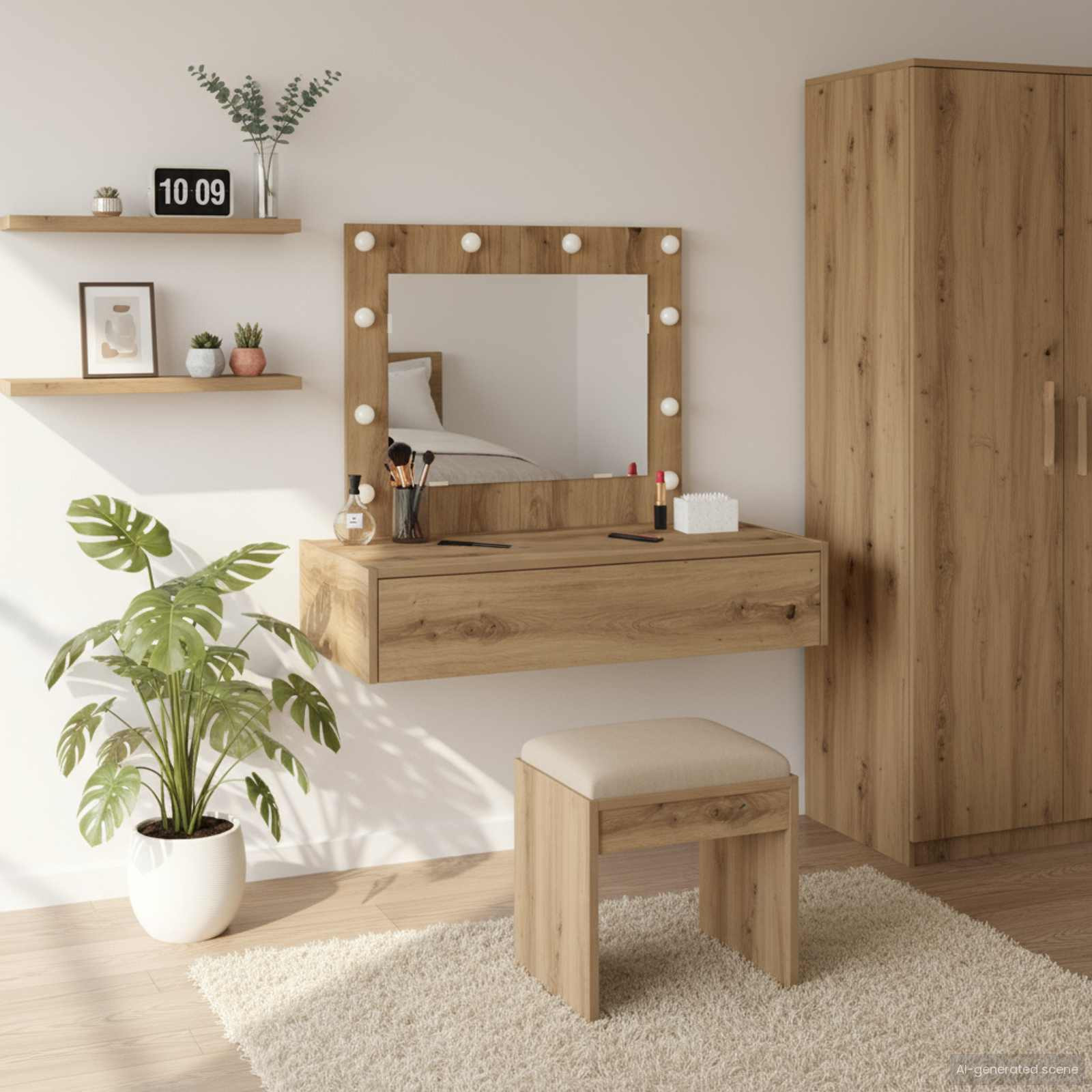 vidaXL Schminktisch Braun 83 x 40 x 70 cm Holzwerkstoff