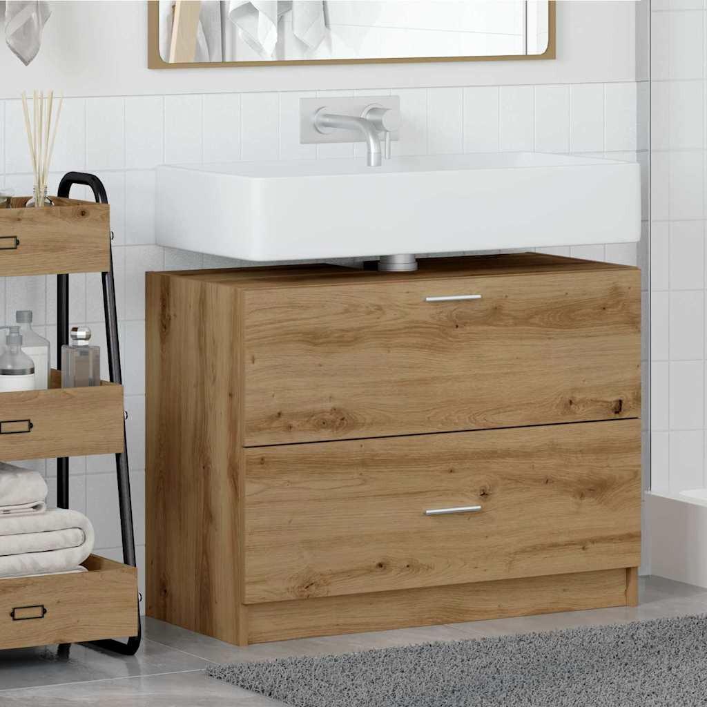 vidaXL Badezimmerschrank Artisan-Eiche 78 x 37 x 59 cm Holzwerkstoff