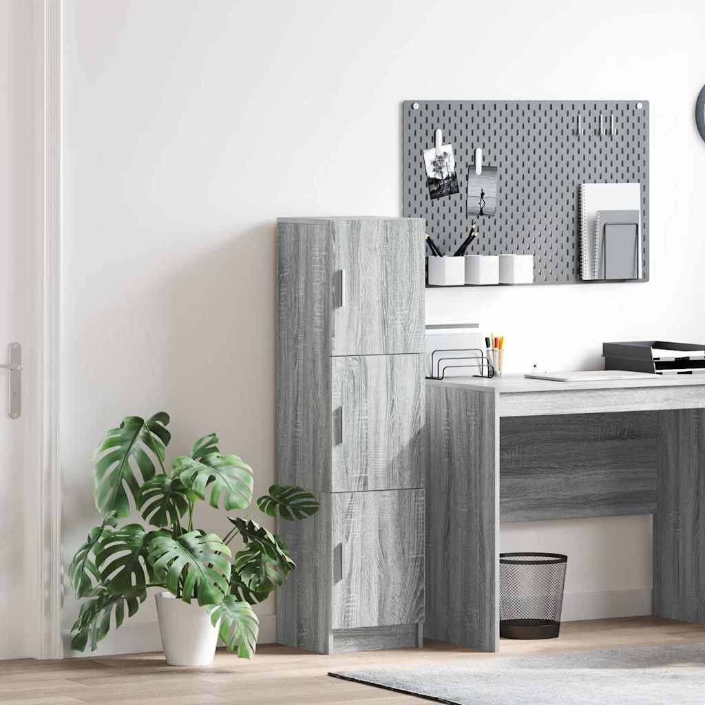 vidaXL Highboard Graues Sonoma 31,5 x 32 x 122,5 cm