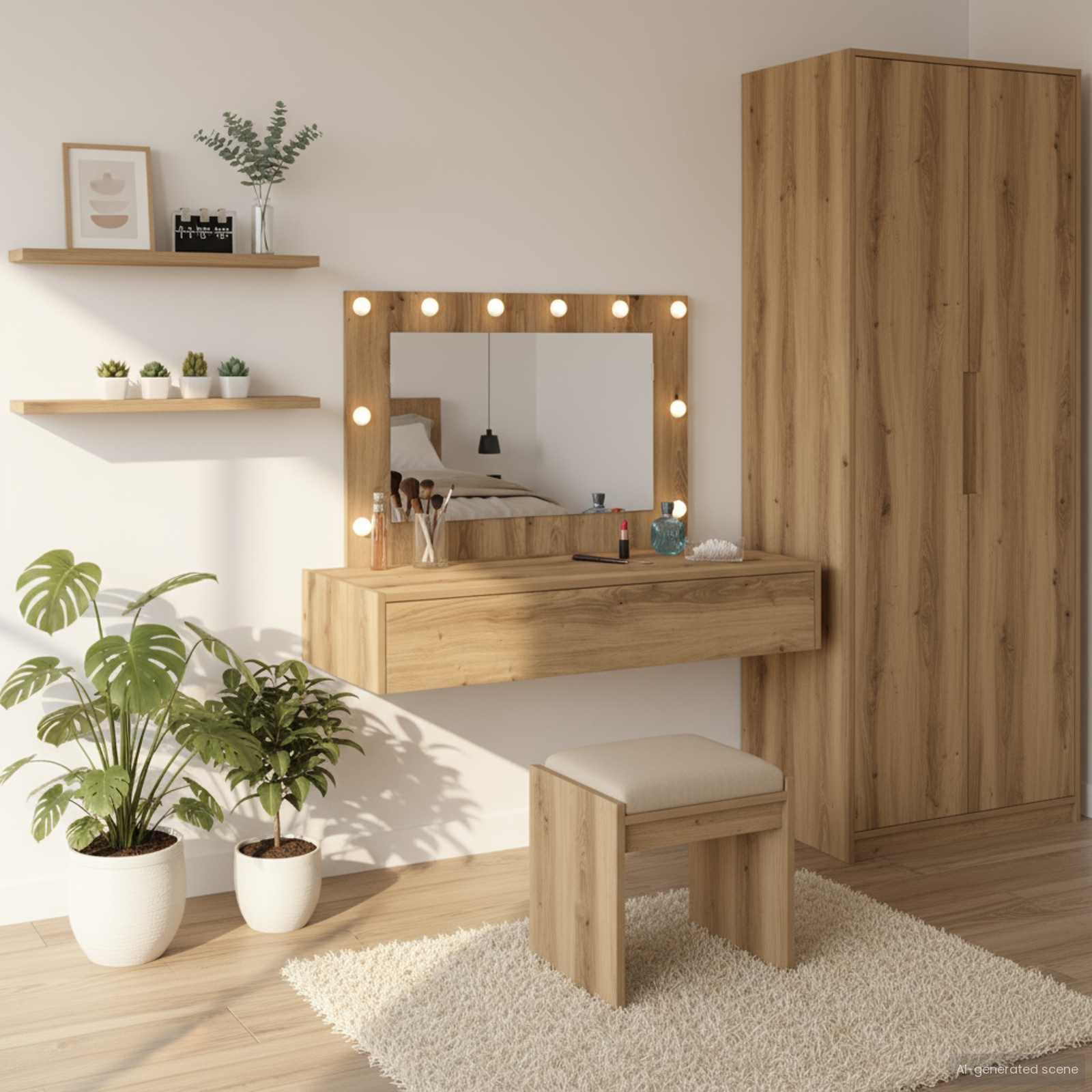 vidaXL Schminktisch Braun 100 x 40 x 70 cm Holzwerkstoff