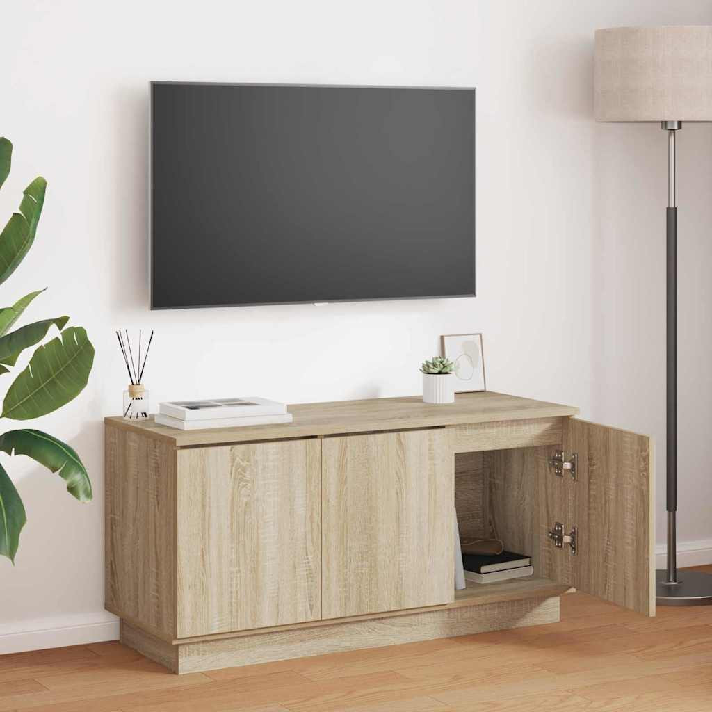 vidaXL TV-Schränk Sonoma-Eiche 100 x 38 x 49 cm Holzwerkstoff