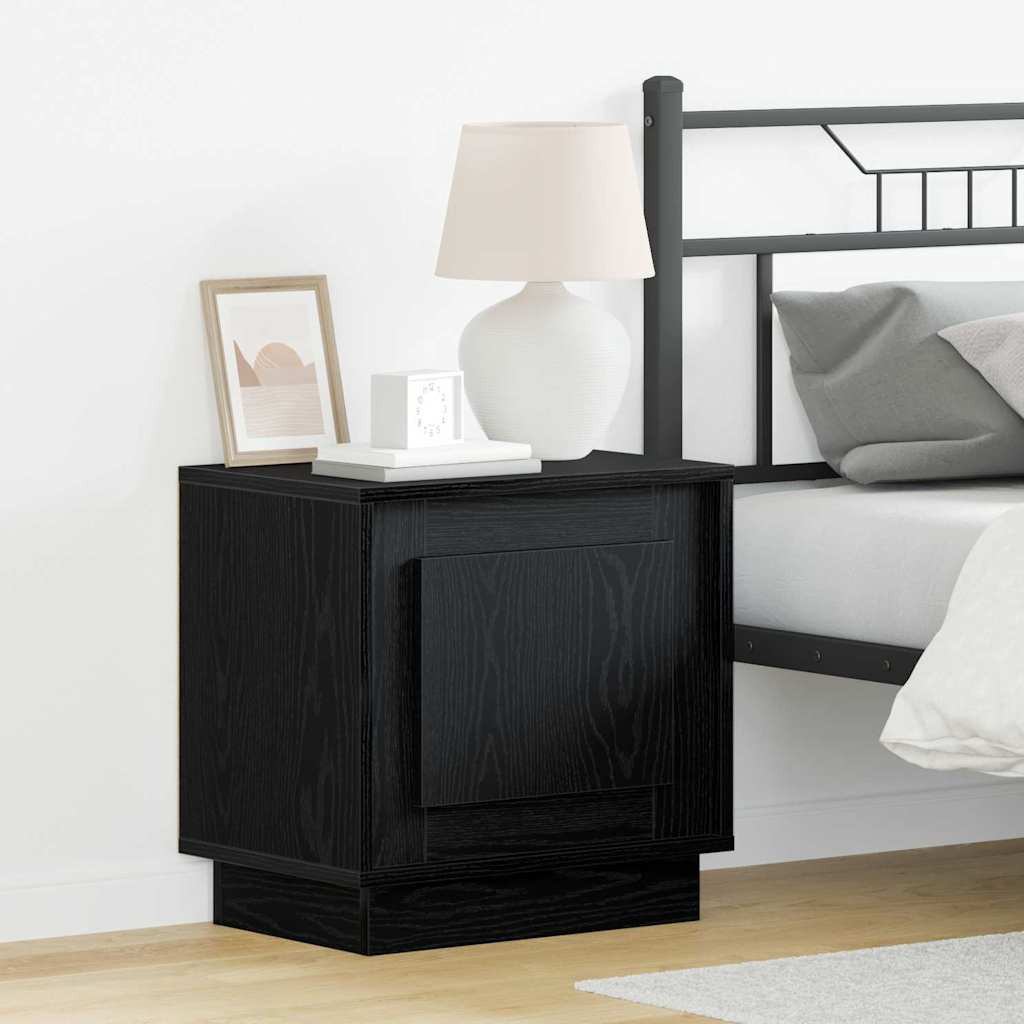 vidaXL Nachttisch 2 pcs Schwarz 44 x 34,5 x 45 cm Holzwerkstoff