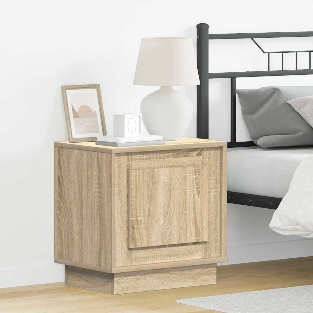 vidaXL Nachttisch Sonoma-Eiche 44 x 34,5 x 45 cm Holzwerkstoff