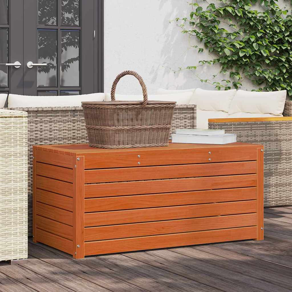 vidaXL Aufbewahrungsbox Wachsbraun 101 x 50,5 x 46,5 cm Holzwerkstoff