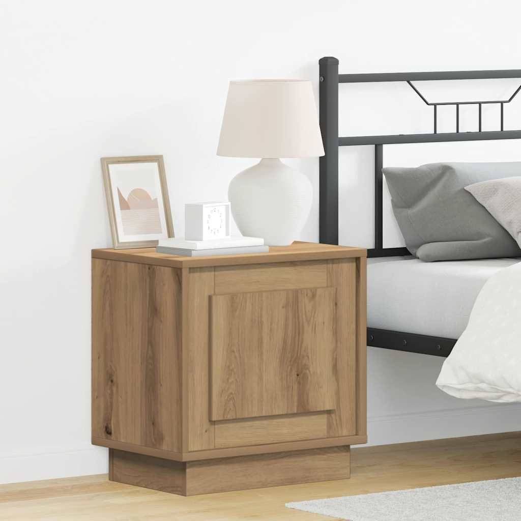 vidaXL Nachttisch 2 Stk. Artisan-Eiche 44 x 34,5 x 45 cm Holzwerkstoff